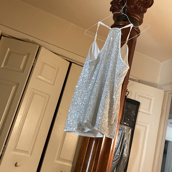 Silver and white ranking top sparkling new never worn also in black - Picture 6 of 8